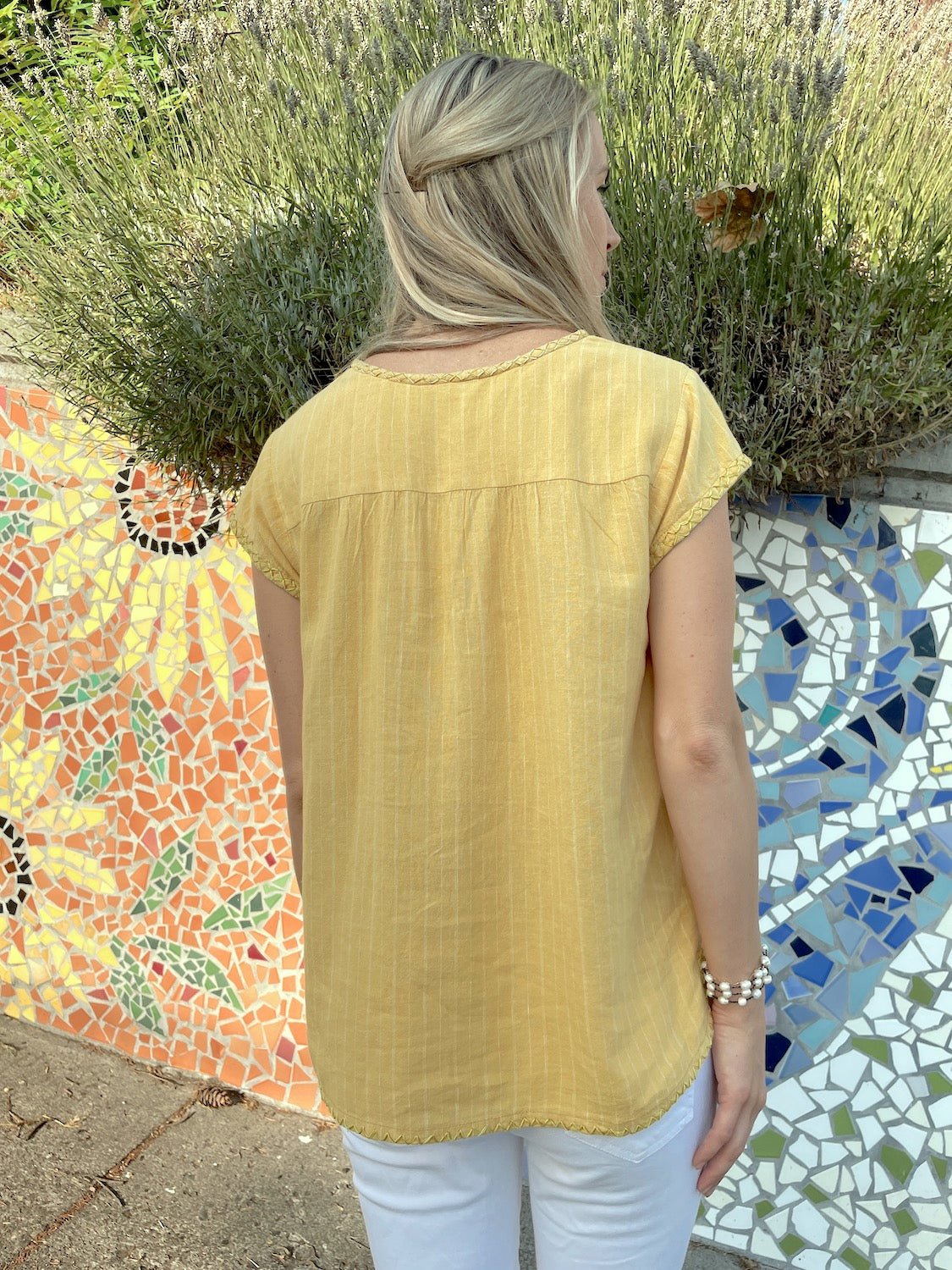 Carolina Sunflower Blouse - Abrazo Style Shop