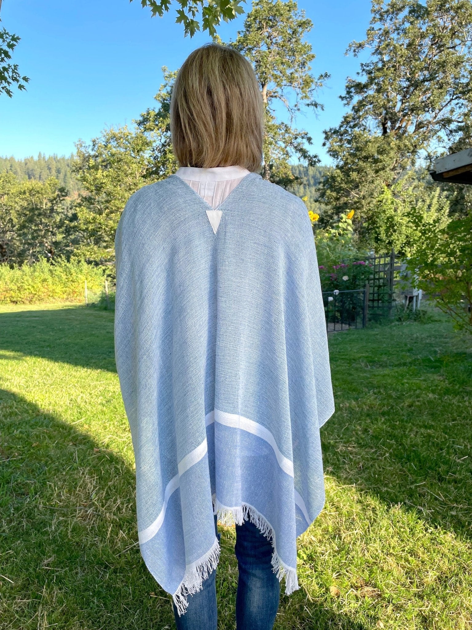 Catalina Summer Wrap Sky Blue - Abrazo Style Shop