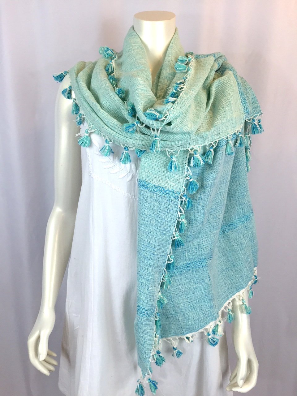 Lila Tassel Summer Wrap - Abrazo Style Shop