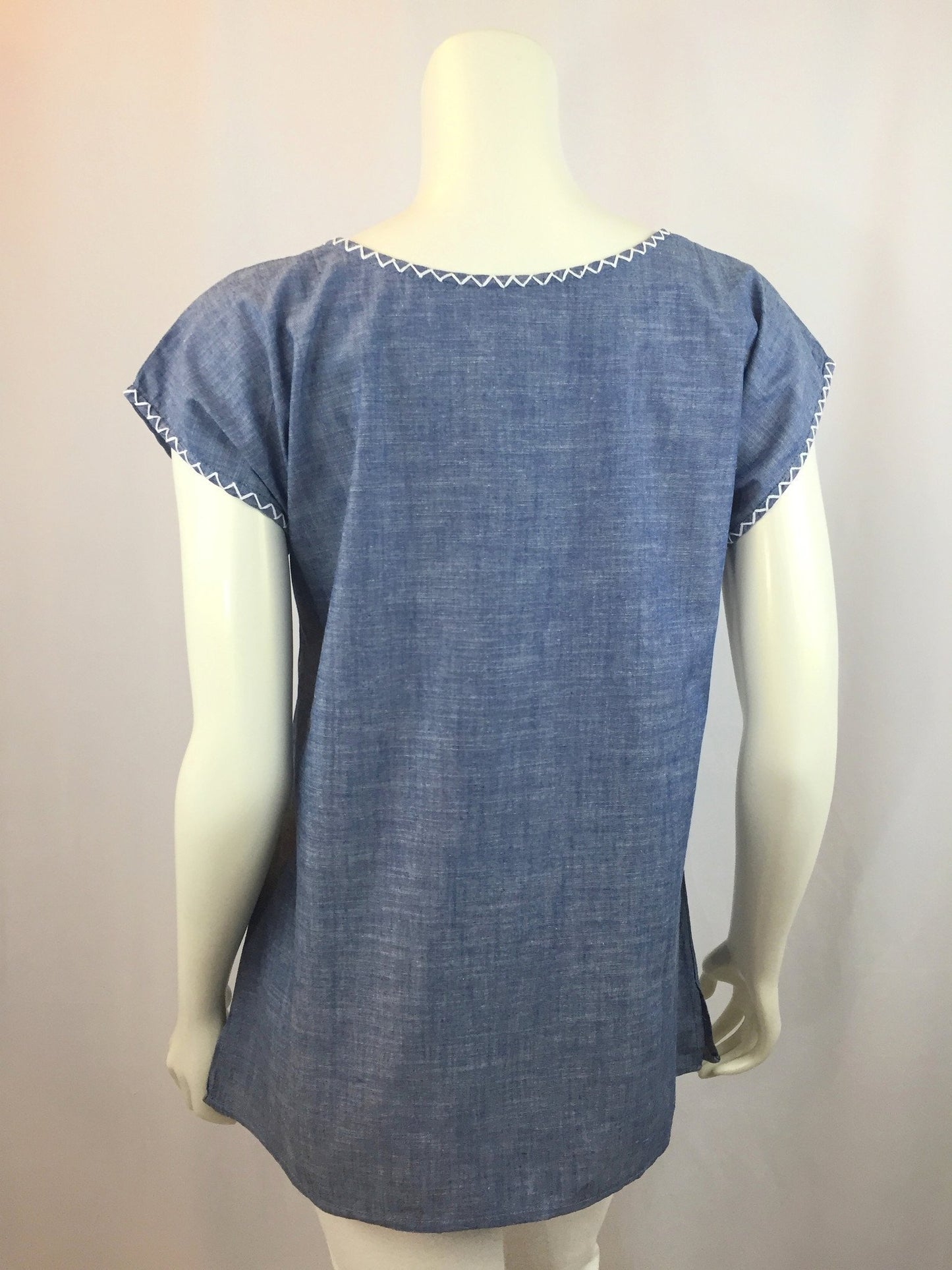 Rococo Tee - blue - Abrazo Style Shop