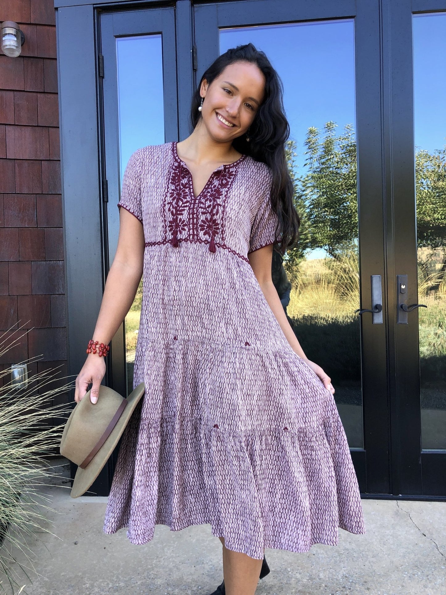 Valeria tiered midi dress - Abrazo Style Shop