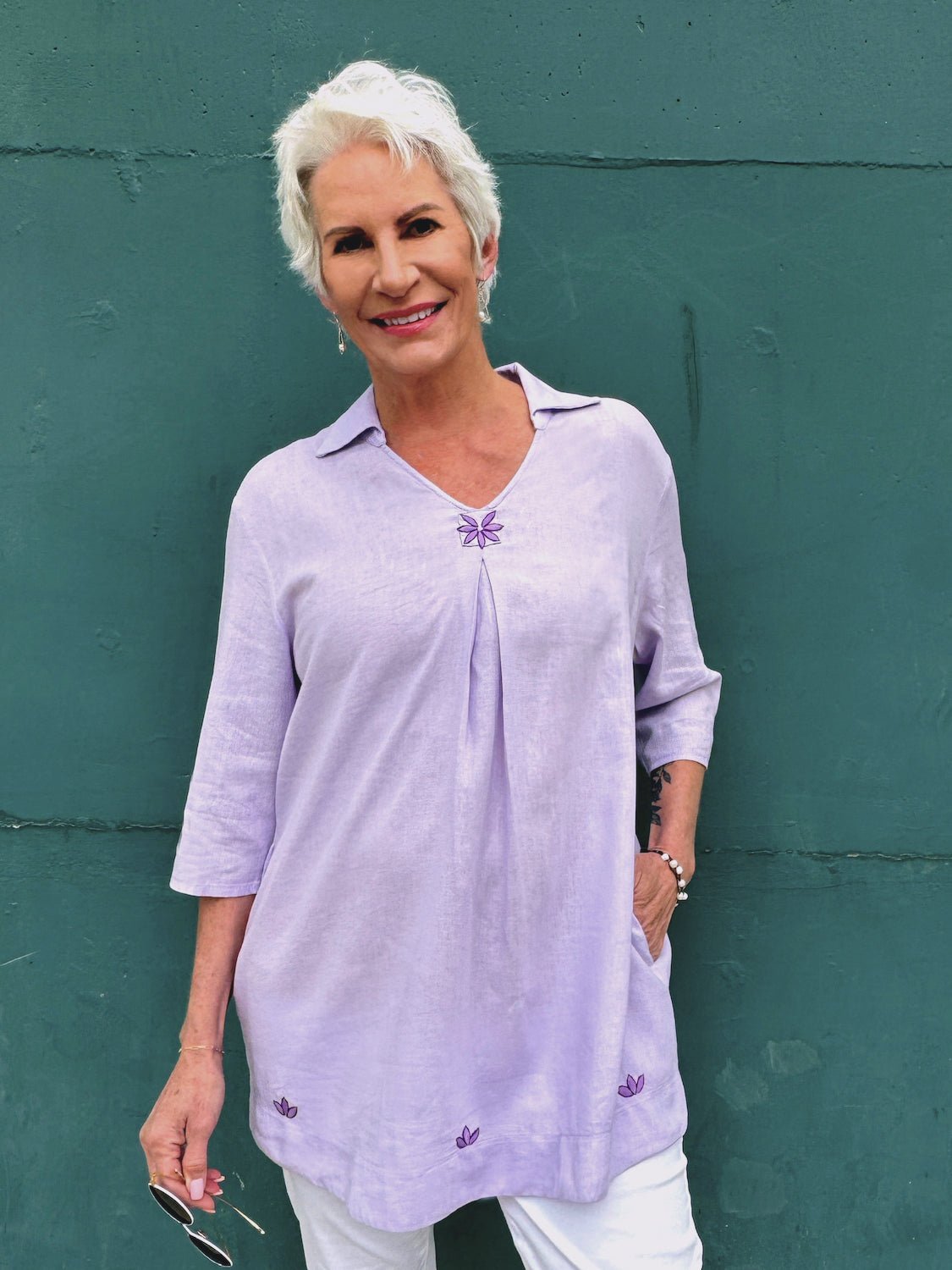 Daniela Tunic in Lilac - Abrazo Style Shop