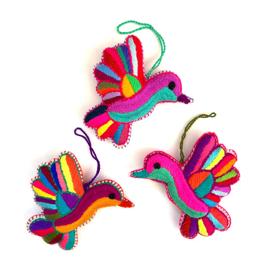 Embroidered Hummingbirds - Abrazo Style Shop