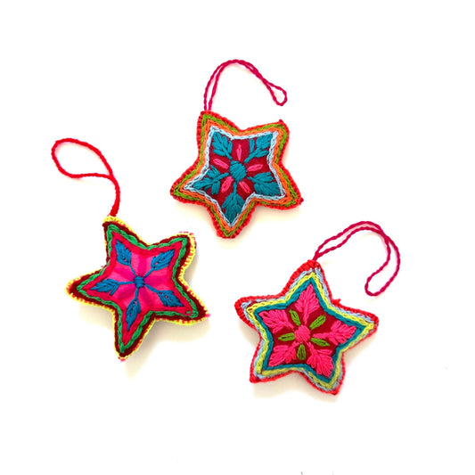Embroidered Starlettes - multicolor - Abrazo Style Shop