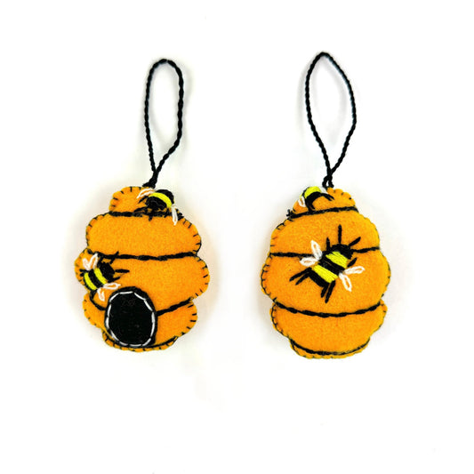 Honey Bee Hive Ornaments - Abrazo Style Shop