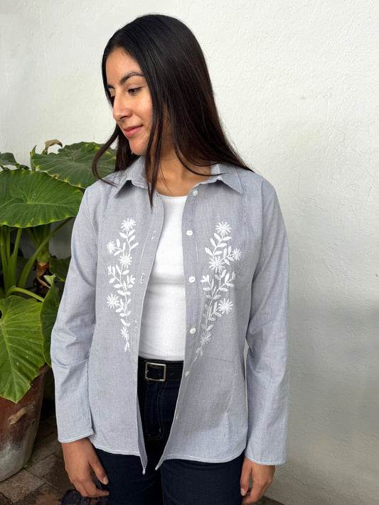 Samara Button Down Blouse - Abrazo Style Shop