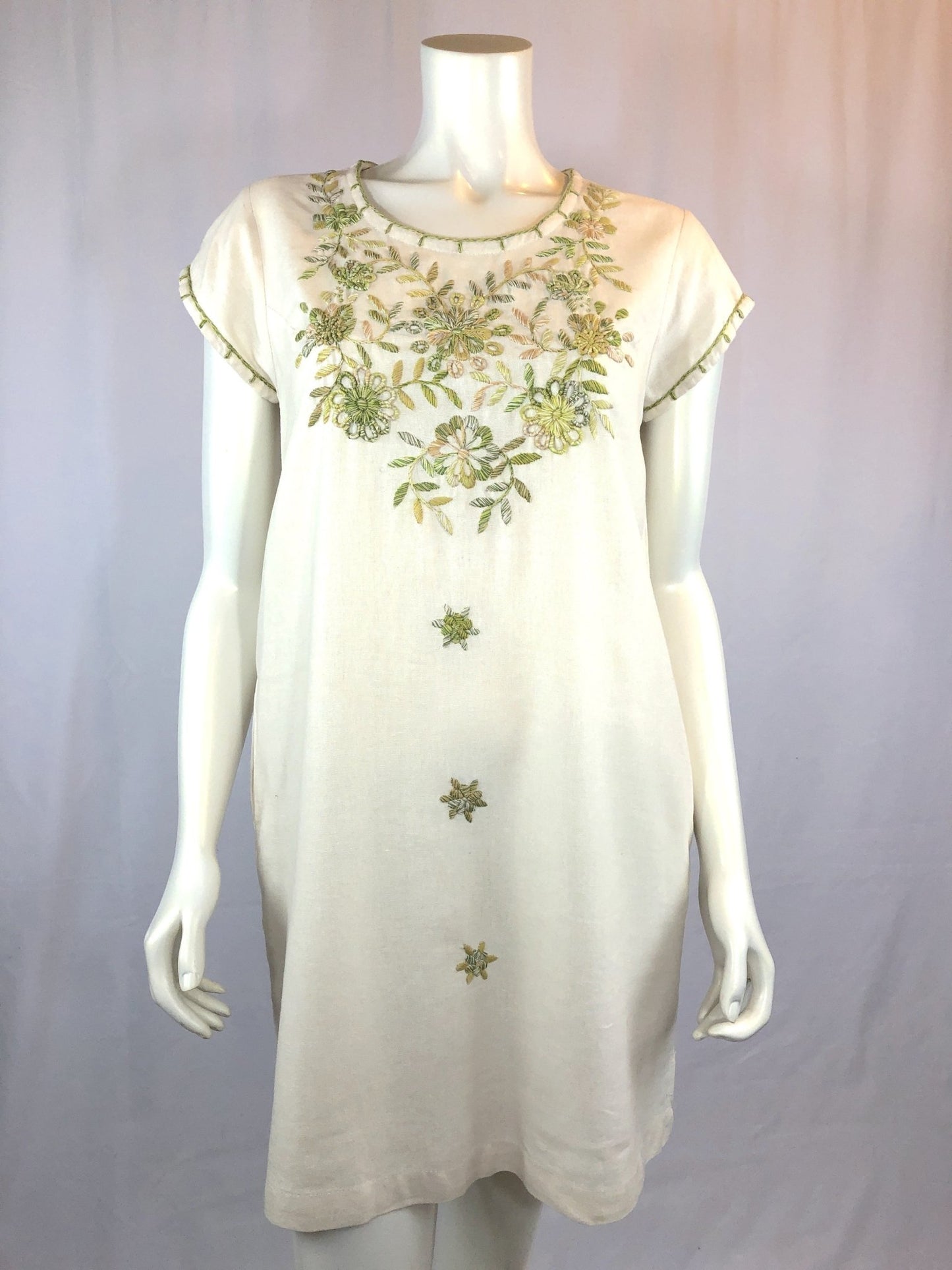 Belen - ivory tunic dress - Abrazo Style Shop