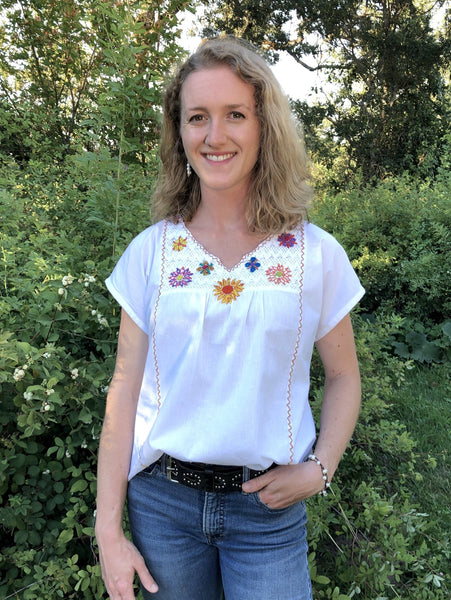 Clara chambray blouse - Abrazo Style Shop