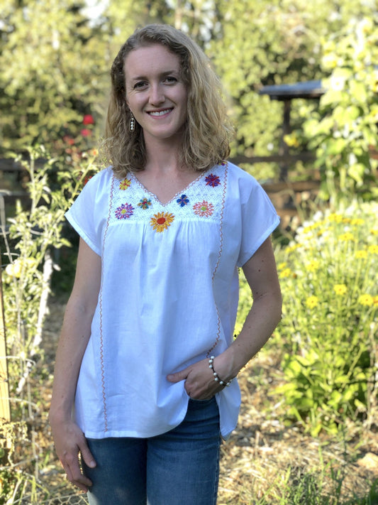 Clara chambray blouse - Abrazo Style Shop