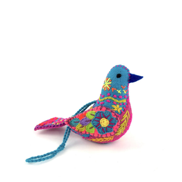 Embroidered Song Birds - Abrazo Style Shop