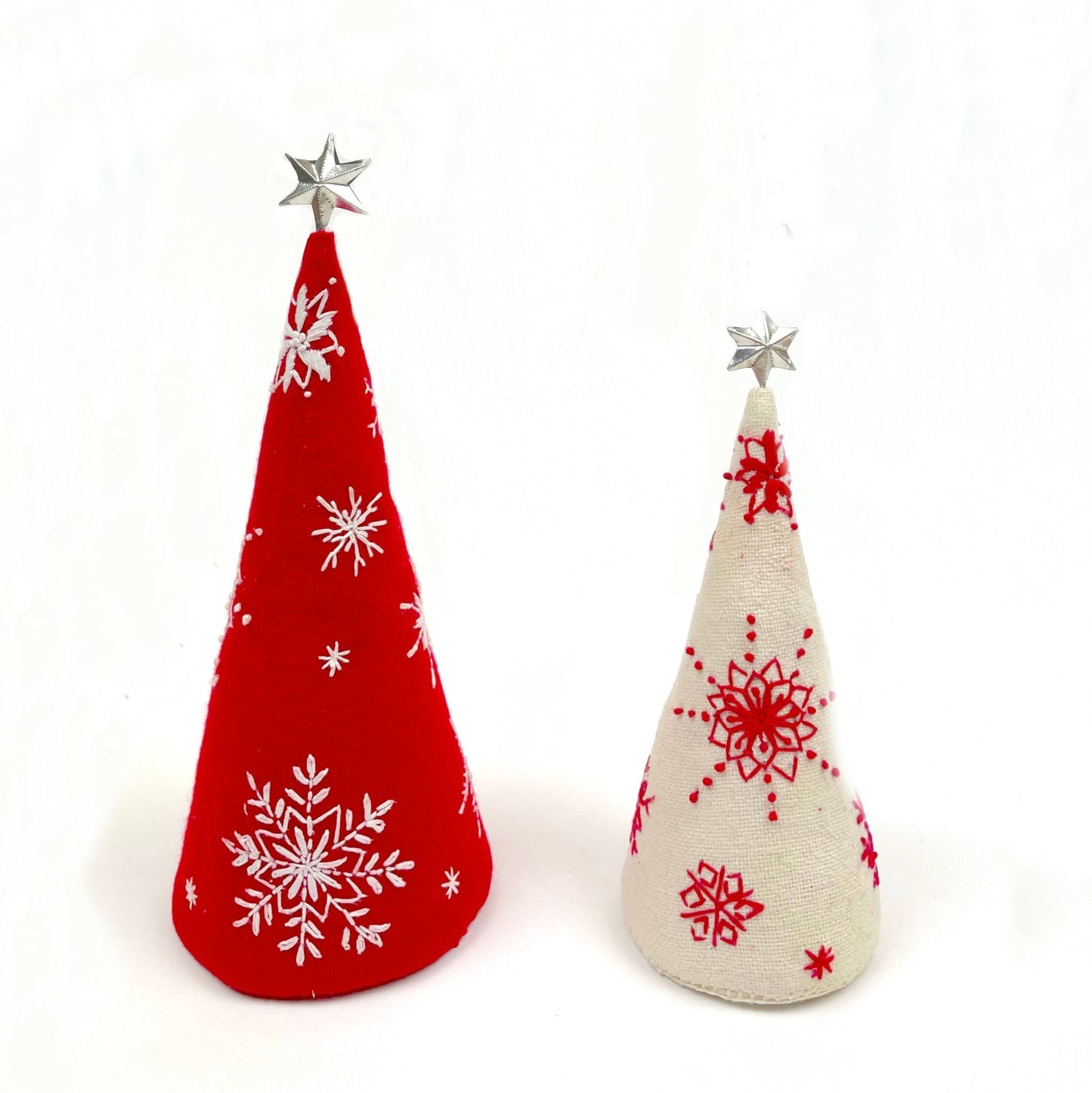 Holiday Embroidered Trees - Abrazo Style Shop
