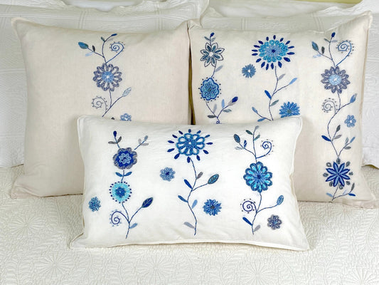 Hortencia Floral Pillow Covers - Abrazo Style Shop