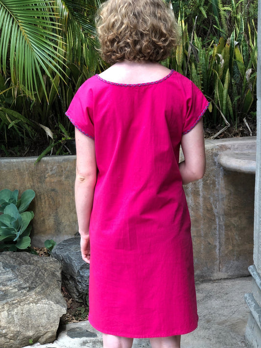 Lilia Fuchsia Fiesta Dress - Abrazo Style Shop