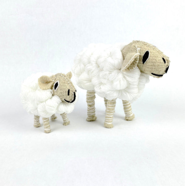 Mama & Baby White Sheep (1pr) - Abrazo Style Shop