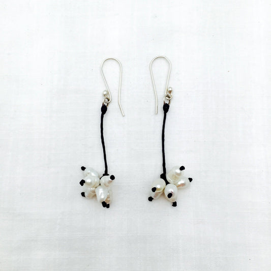 Maria pearl cluster earrings - Abrazo Style Shop