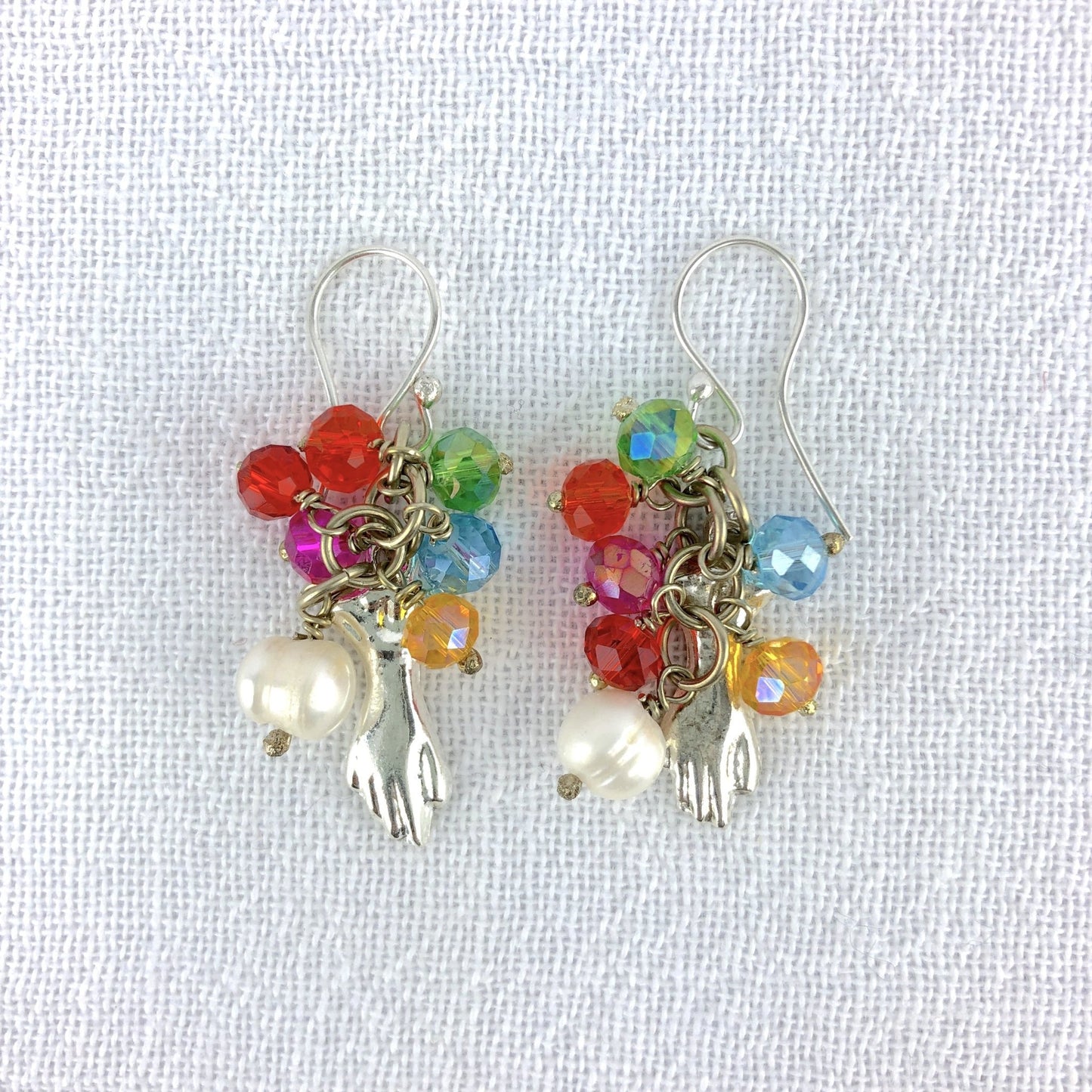 Maru - collage earrings - Abrazo Style Shop
