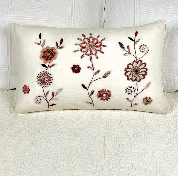 Straw Floral Pillow Covers - Abrazo Style Shop